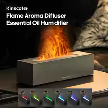 KINSCOTER Llama Difusor Aroma Aire Humidificador Ultrasónico Cool Mist Maker Fogger LED Aceite Esen