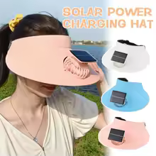 Sombrero con ventilador Solar multifuncional, sombreros para el sol al aire libre de verano, sombre